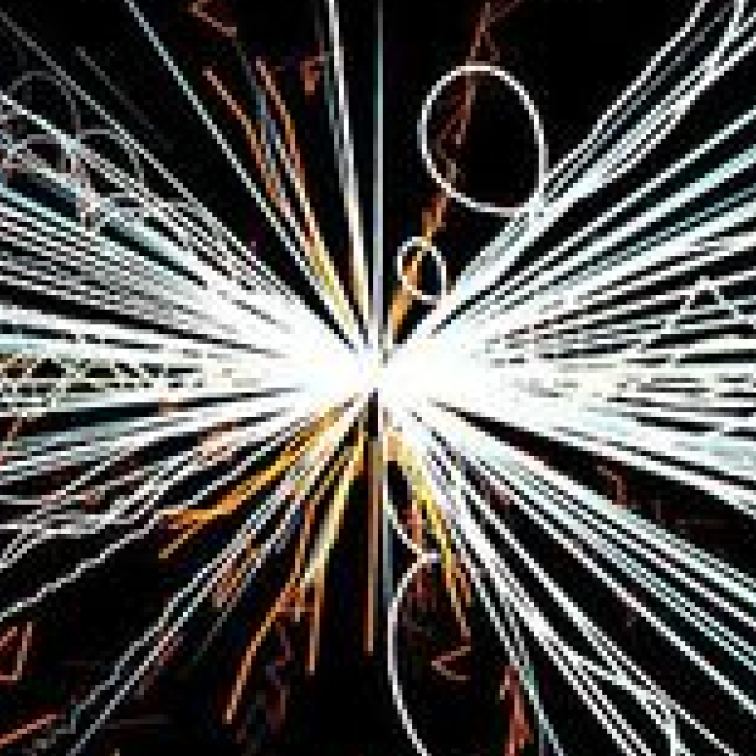 Mood board tile — explosion of color